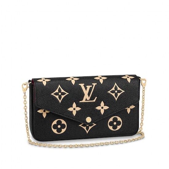 6colors FÉLICIE POCHETTE MONOGRAM EMPREINTE