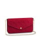 FÉLICIE POCHETTE MONOGRAM EMPREINTE SCARLET