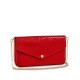 FÉLICIE POCHETTE VERNIS COQUELICOT