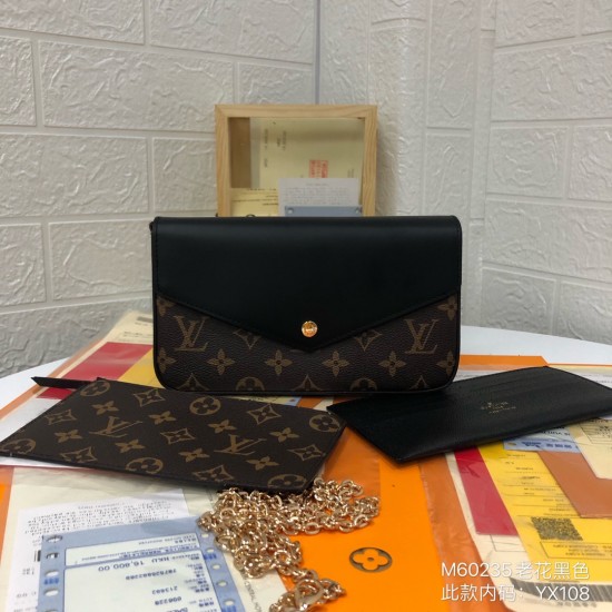 FÉLICIE POCHETTE MONOGRAM BLACK