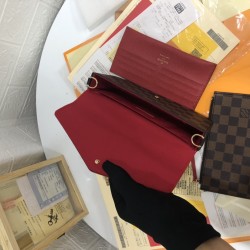 FÉLICIE POCHETTE MONOGRAM CHERRY