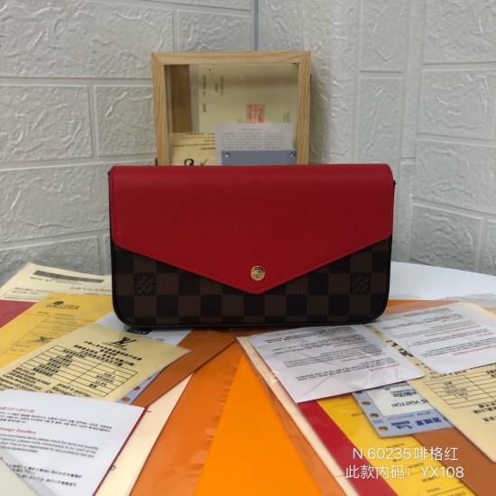 FÉLICIE POCHETTE MONOGRAM CHERRY