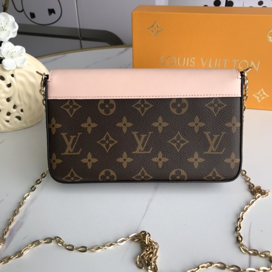 FÉLICIE POCHETTE MONOGRAM PINK