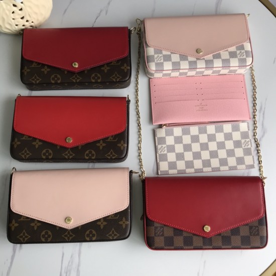 FÉLICIE POCHETTE MONOGRAM PINK