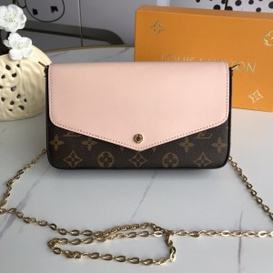 FÉLICIE POCHETTE MONOGRAM PINK