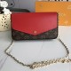 FÉLICIE POCHETTE MONOGRAM CHERRY