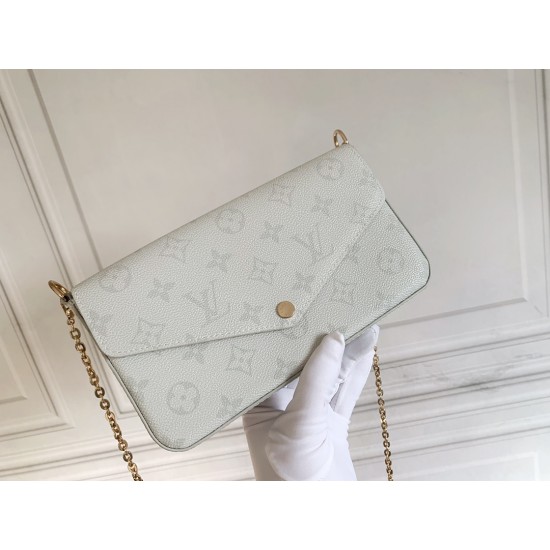 FÉLICIE POCHETTE VERNIS WHITE