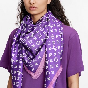 LV NOW DOUBLE FACE SHAWL