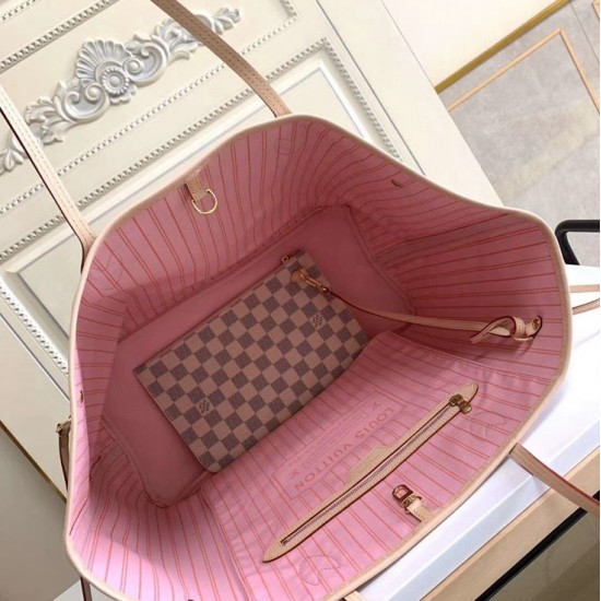 LV NEVERFULL GM Damier Azur Canvas