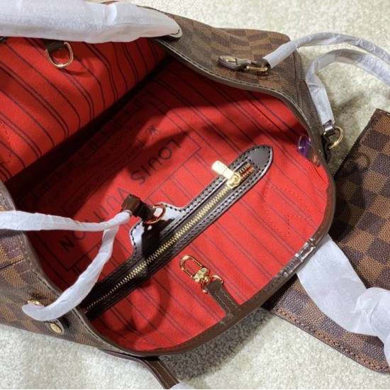 LV NEVERFULL PM Damier Ebene