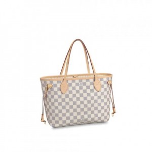 LV NEVERFULL PM Damier Azur Canvas