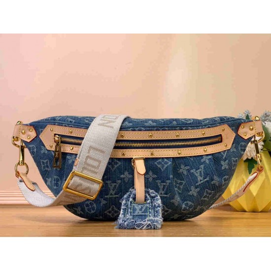 High Rise BUMBAG Monogram Denim