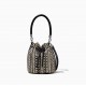 2colors THE MONOGRAM LEATHER MICRO BUCKET BAG