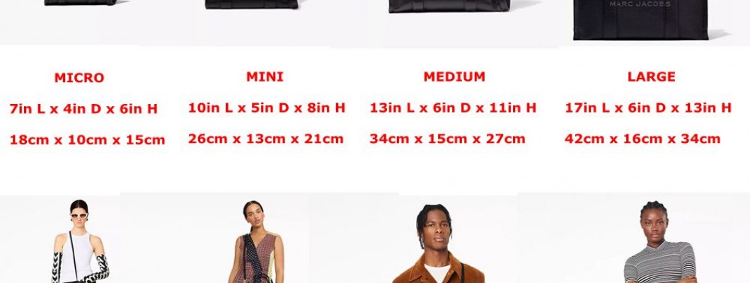 MJ THE TOTE SIZE CHART