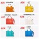 35colors THE LEATHER TOTE bag MICRO MINI MEDIUM LARGE