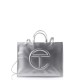 Silver Shopping Bag