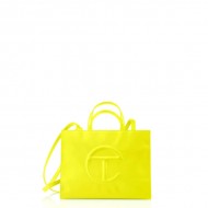 Highlighter Yellow Shopping Bag