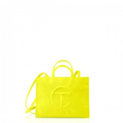 Highlighter Yellow Shopping Bag