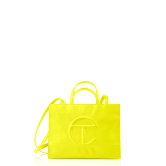 Highlighter Yellow Shopping Bag