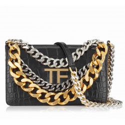 6colors ALLIGATOR TRIPLE CHAIN BAG