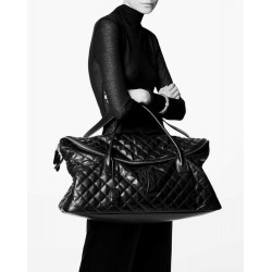 ES GIANT TRAVEL BAG IN QUILTED LEATHER