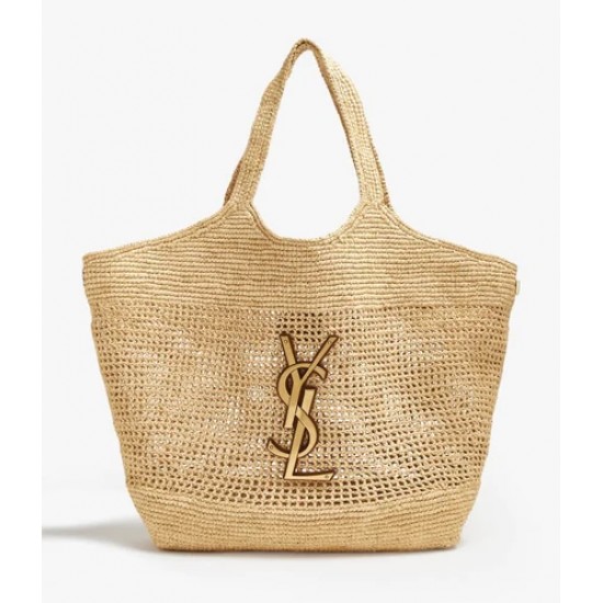 ICARE MAXI SHOPPING BAG RAFFIA